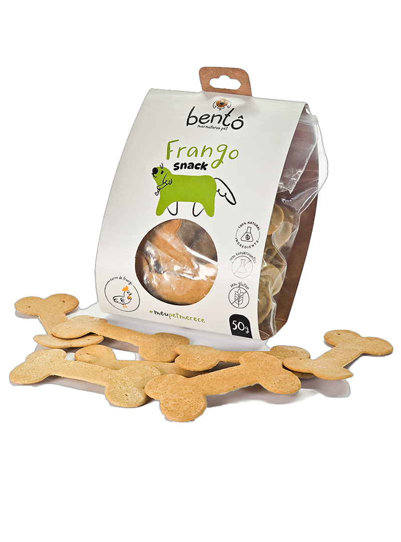 Biscoito Snack natural de Frango para pets - Bentô