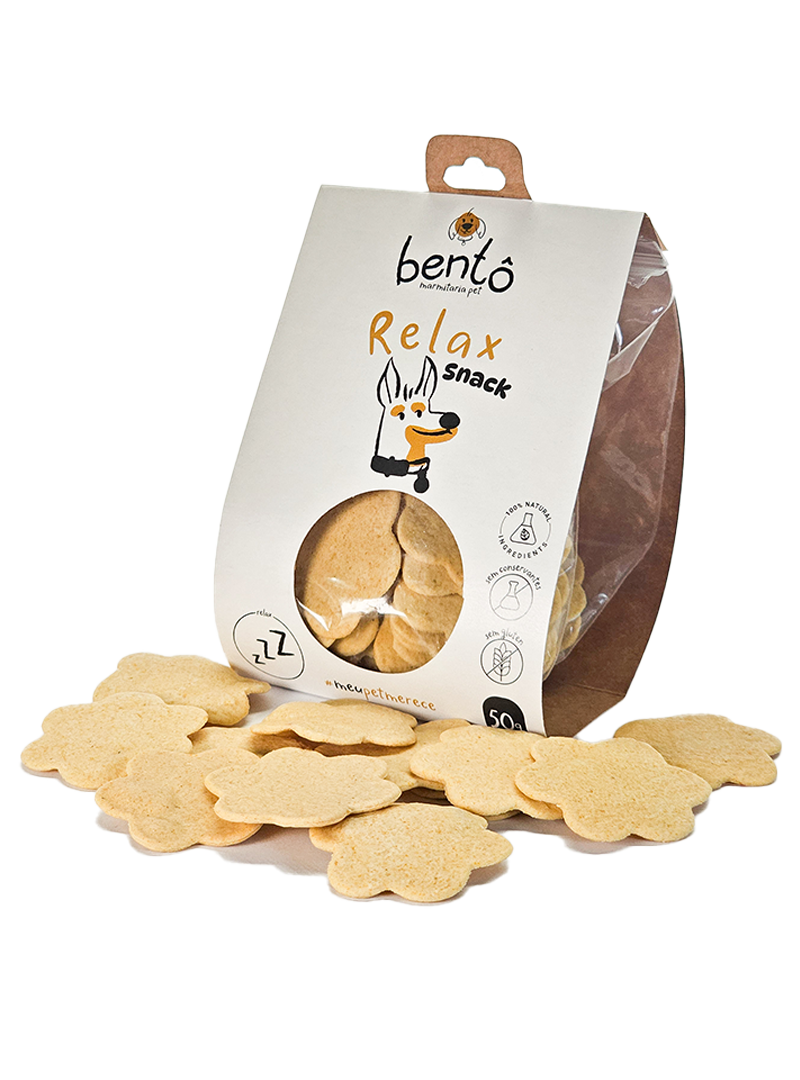 Biscoito Snack natural relaxante para pets - Bentô